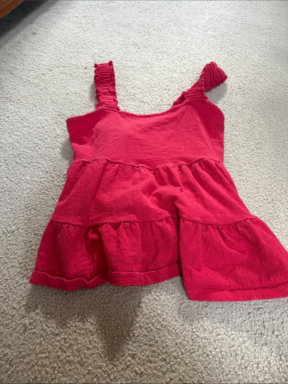 Altar'd State Hot Pink Ruffled Tank